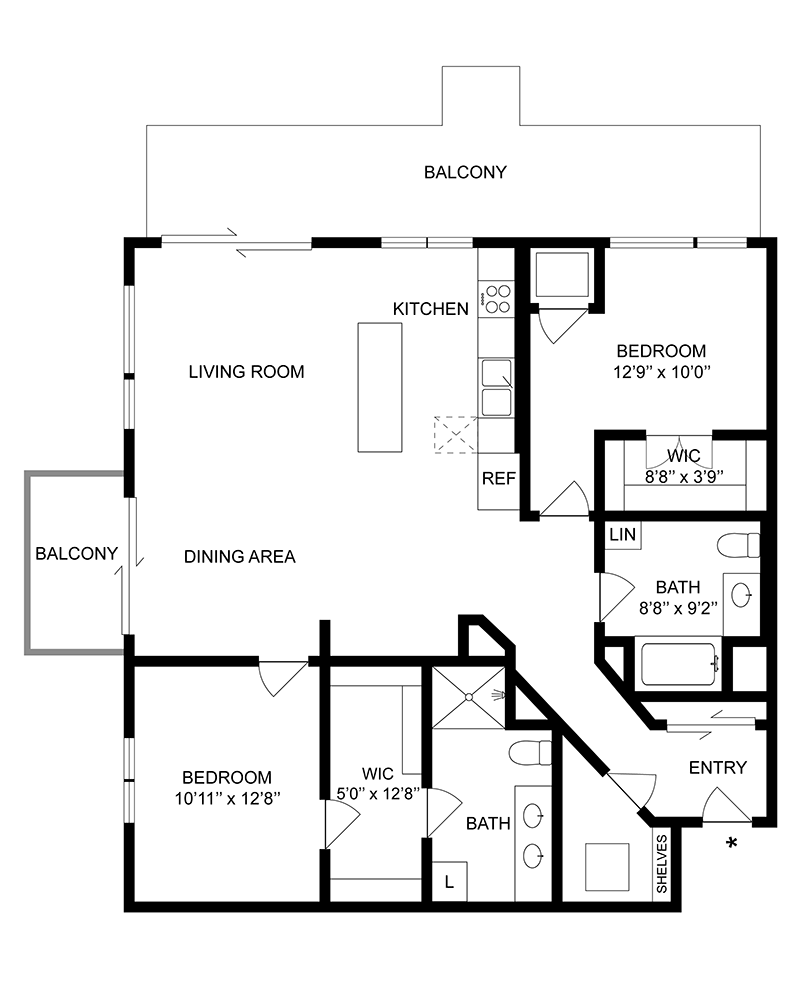 O'Keefe floor plan